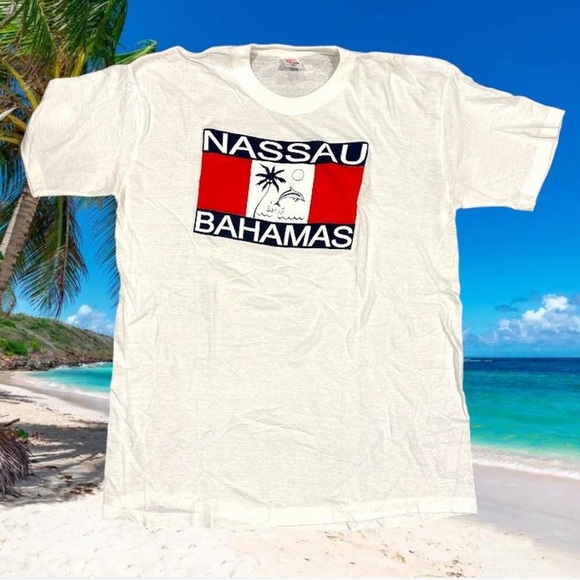 70's Dorsett Tee's 'Nassau Bahamas' Graphic Tee - Picture 1 of 5